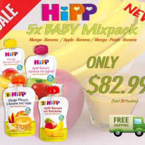 HIPP APPLE BANANA WITH BABYKEKS MIXPACK (4x90g)