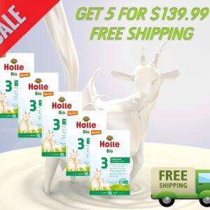 HOLLE BIO 3 Folgemilch / HOLLE GOAT MILK STAGE 3 (400g) (Package Deal)